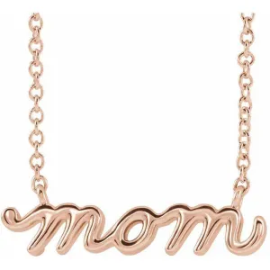 Mom Pendant Necklace (Mother's Day Gift)