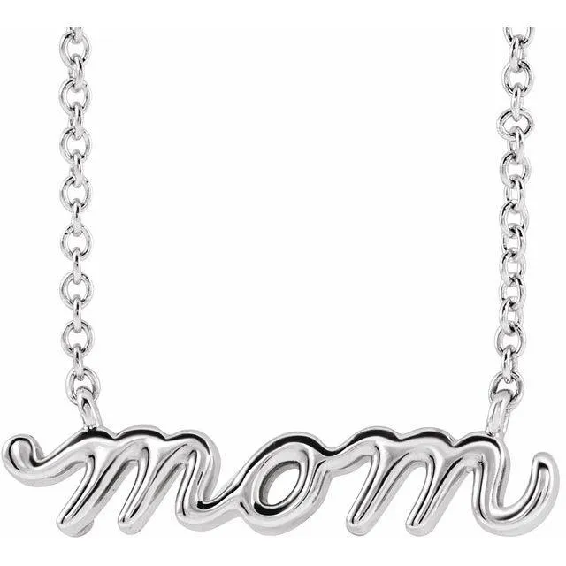 Mom Pendant Necklace (Mother's Day Gift)
