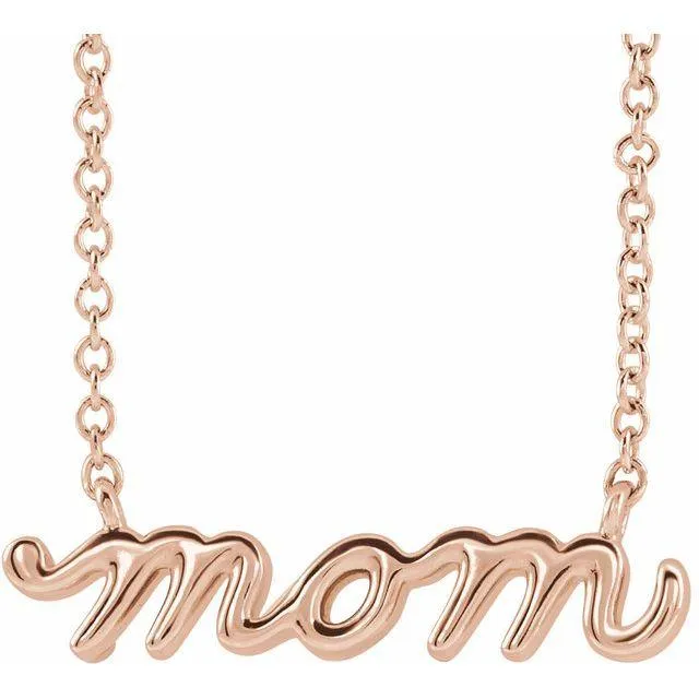 Mom Pendant Necklace (Mother's Day Gift)