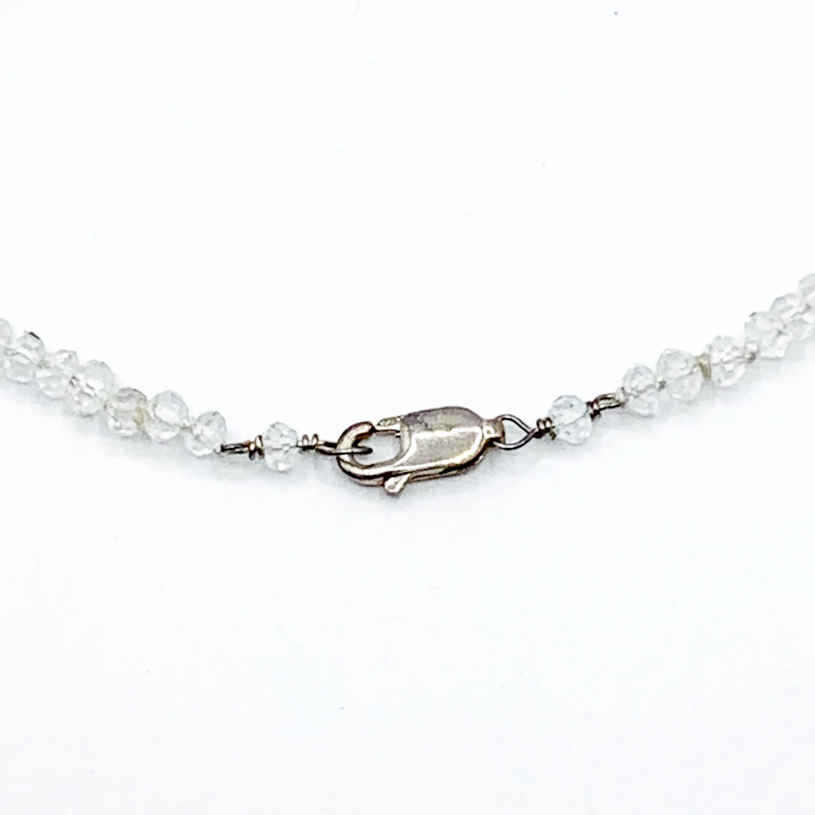 Moonstone and Sterling Silver Necklace with Various Shaped Drops