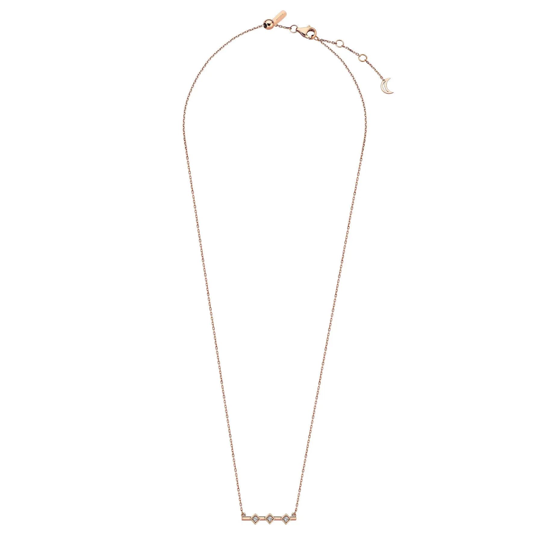 MOSAIC THREE RHOMBUS NECKLACE