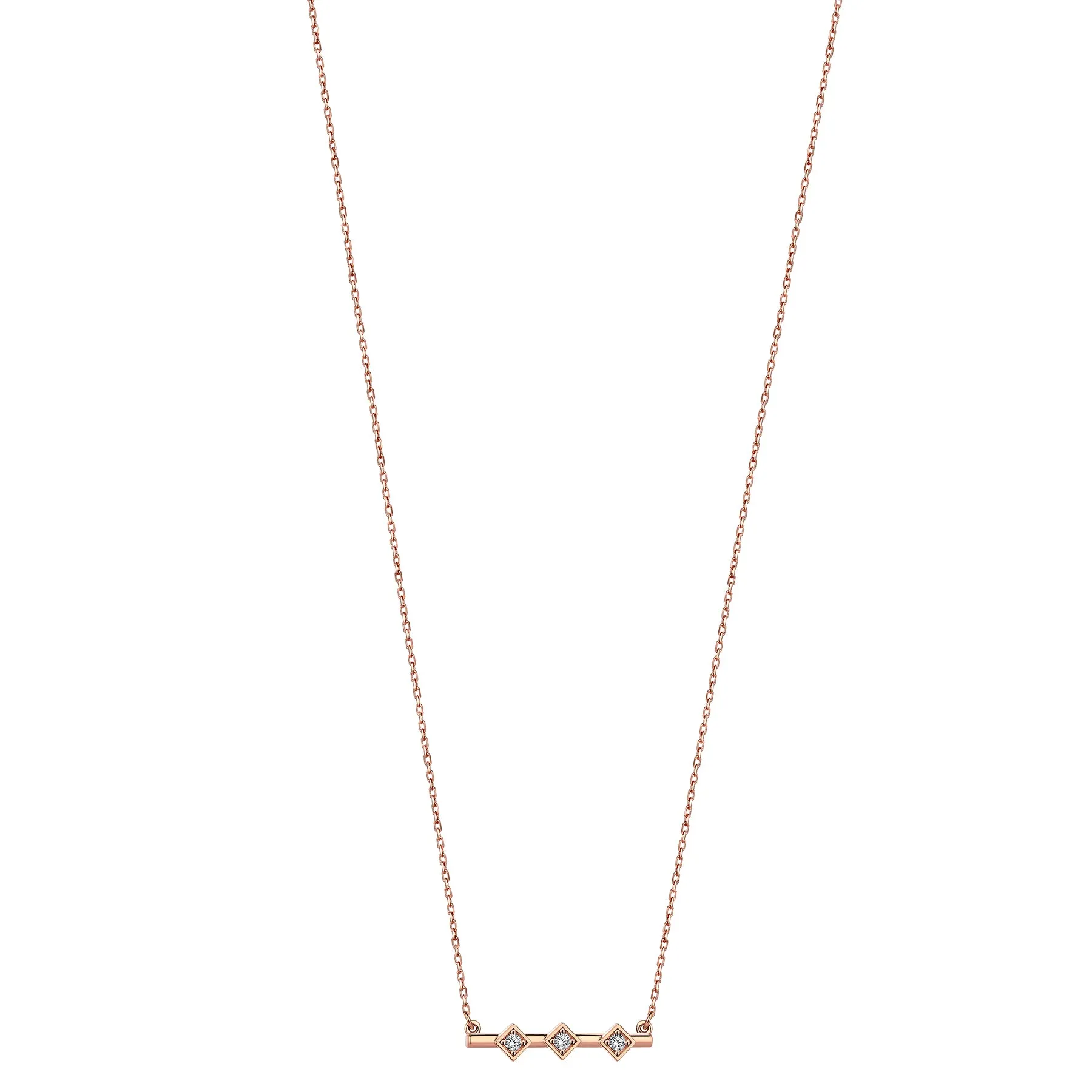 MOSAIC THREE RHOMBUS NECKLACE