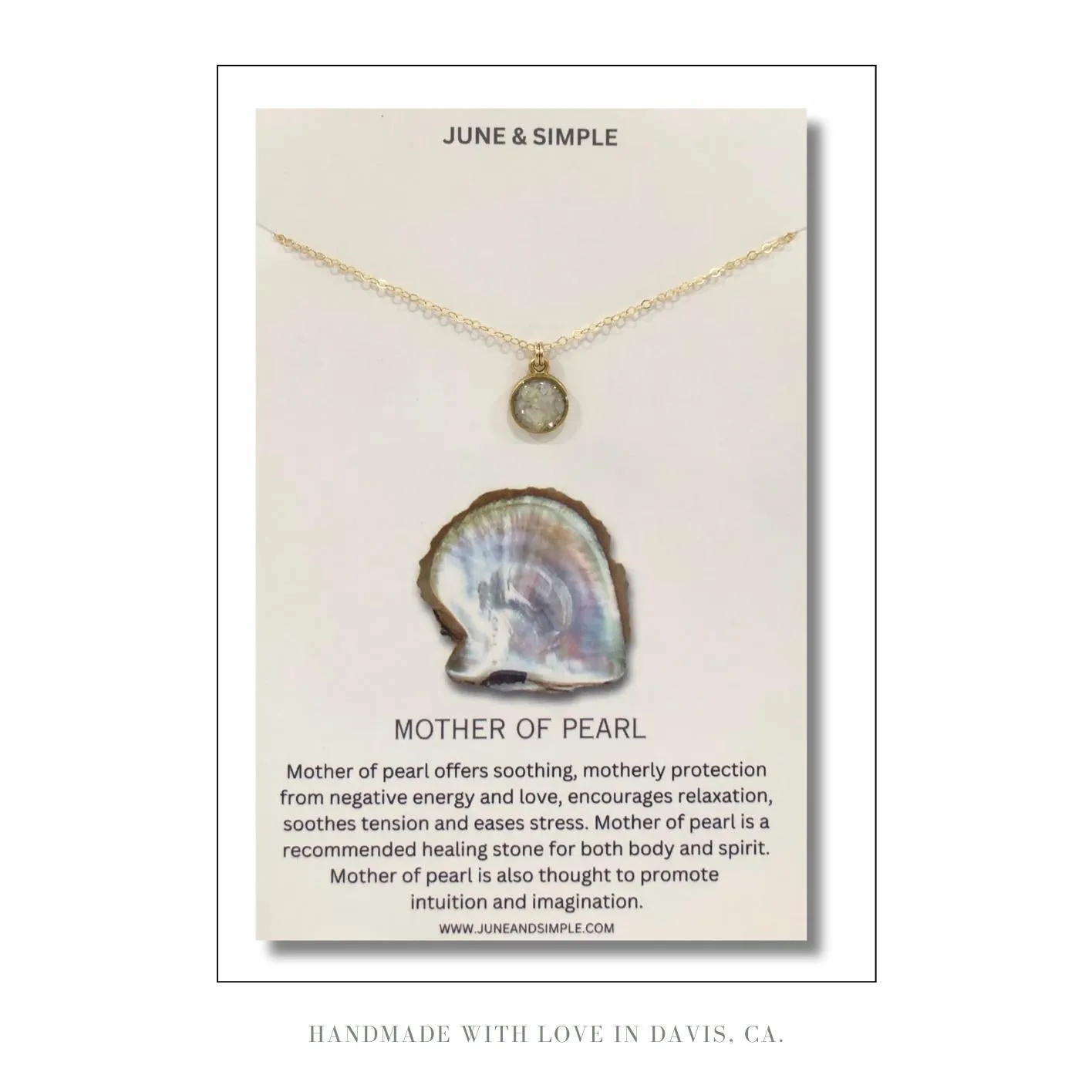 Mother of Pearl Simple Necklace