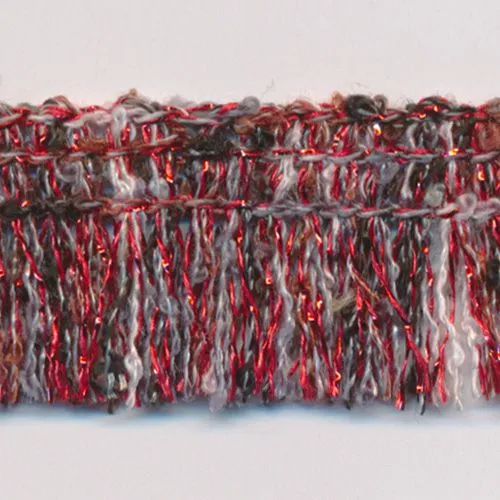 Multi Color Lame Fringe #5 Red Multicolor