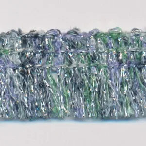 Multi Color Lame Fringe #7 Light Blue Multicolor