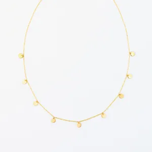 Multi Disc Charm Necklace