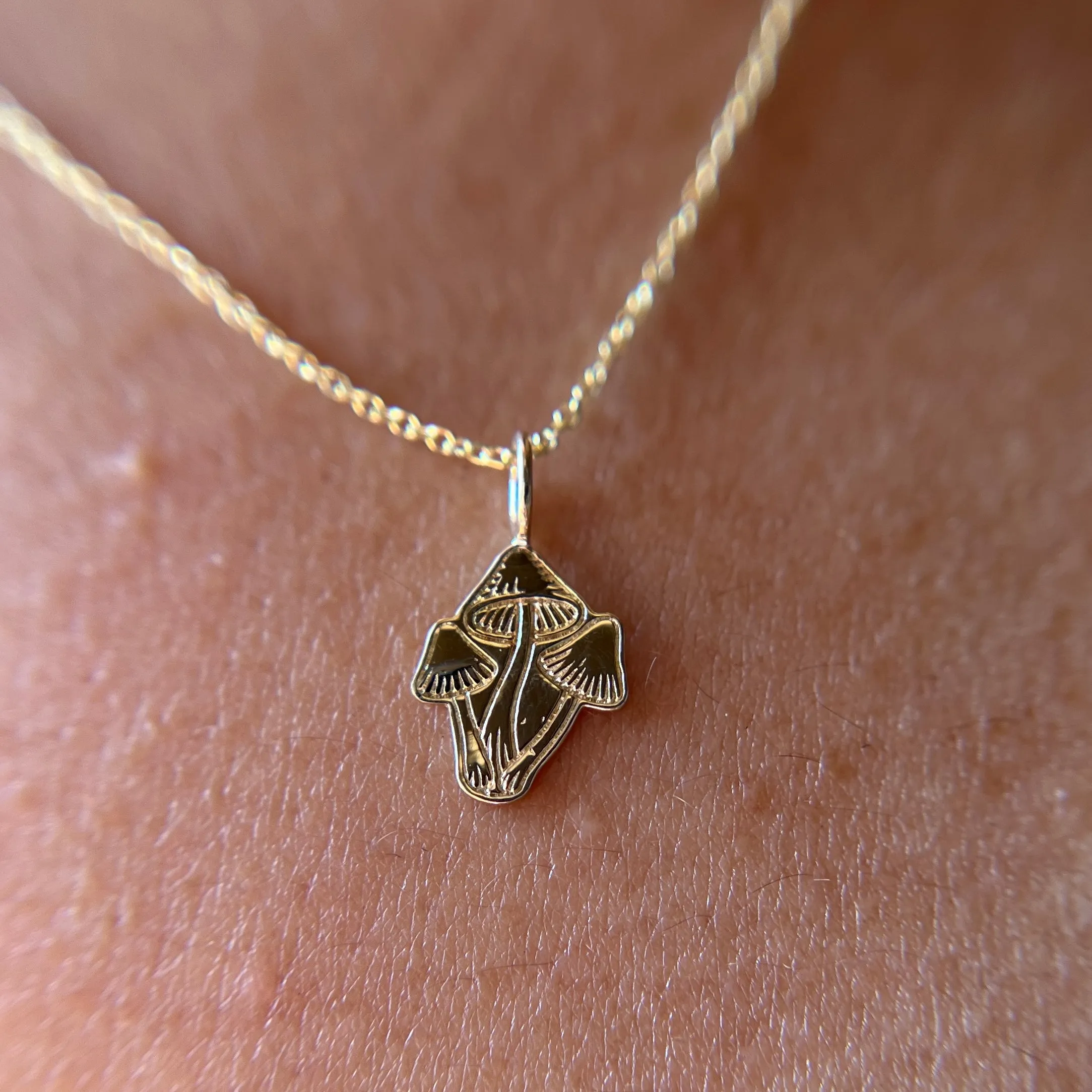 Mushroom Charm Necklace
