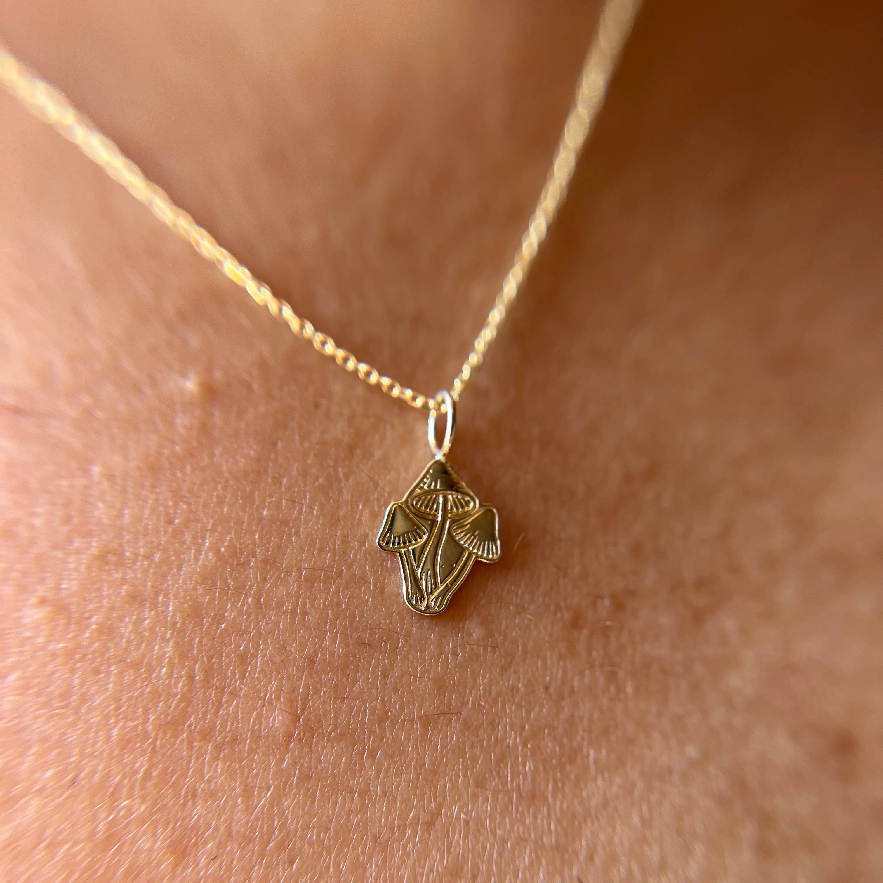 Mushroom Charm Necklace