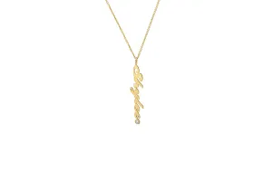 Nameplate with Diamond Necklace