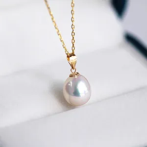 Natural Freshwater Waterdrop Pearl Pendant Necklace