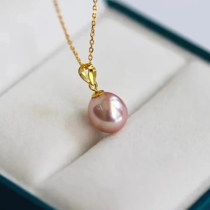 Natural Freshwater Waterdrop Pearl Pendant Necklace