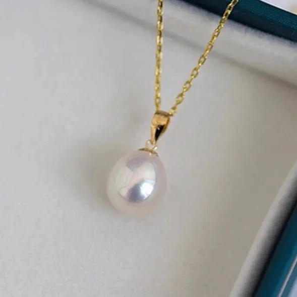 Natural Freshwater Waterdrop Pearl Pendant Necklace