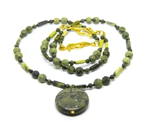 NB #280 Chakra Stones: Serpentine and Dragon Blood Jasper. Beautiful and Healing