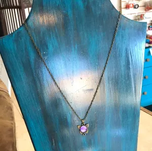 Necklace - Hand Painted Butterfly Pendent