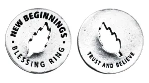 New Beginnings Pewter Blessing Ring Charm