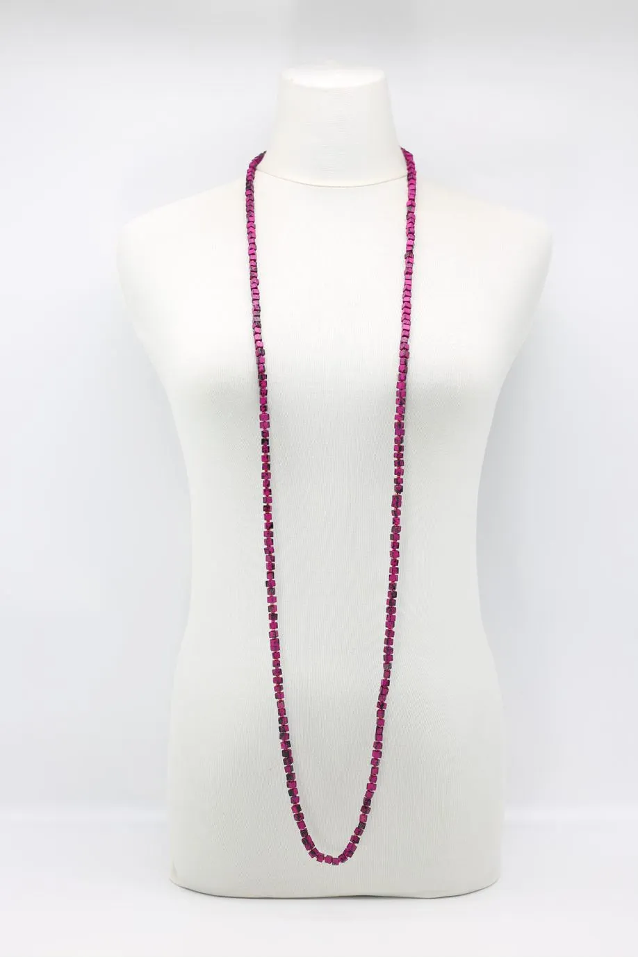 Next Pashmina & Round Beads Necklace Set - Hand Painted