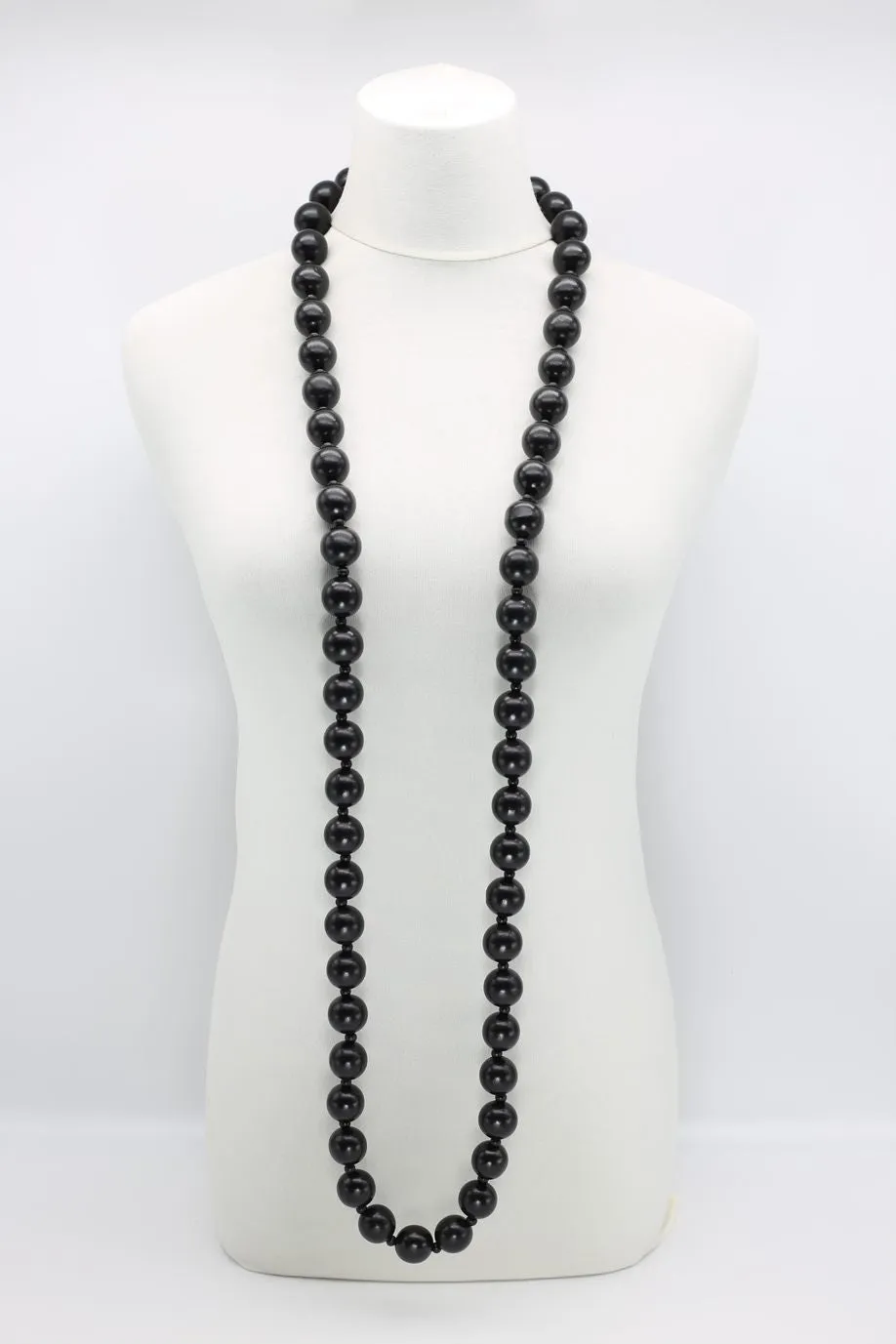Next Pashmina & Round Beads Necklace Set - Hand Painted