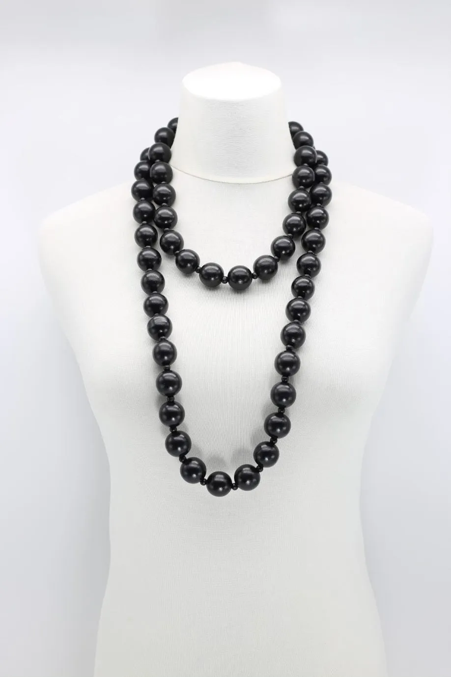 Next Pashmina & Round Beads Necklace Set - Hand Painted