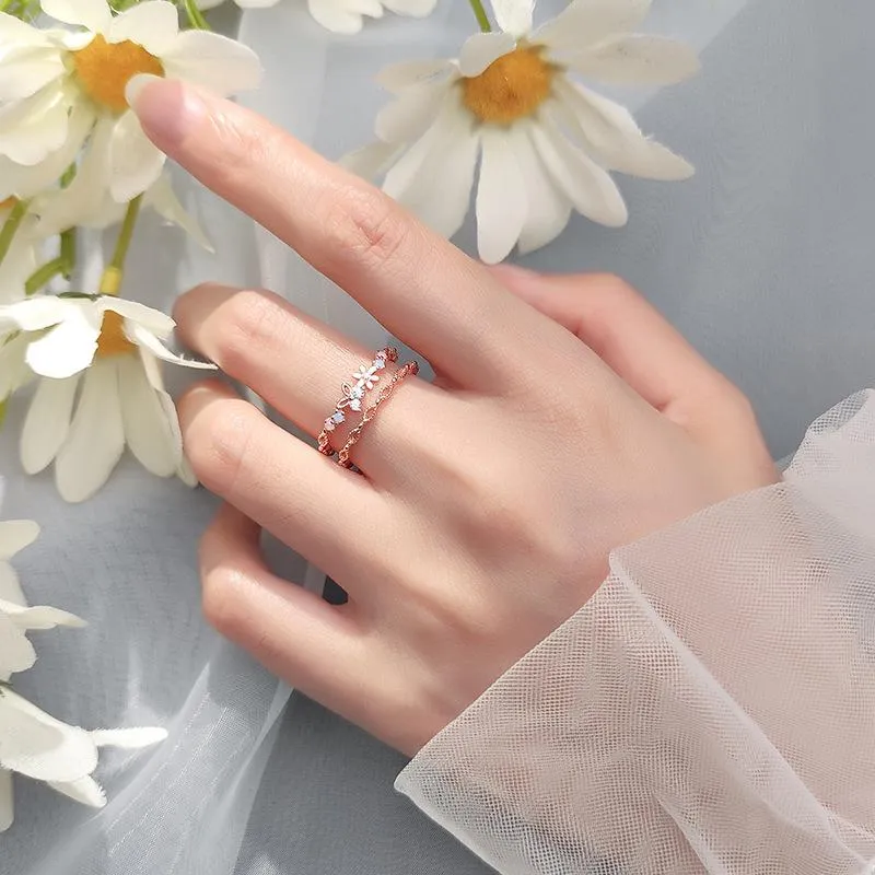 Niche Simple Leaf Butterfly Dolphin Rings