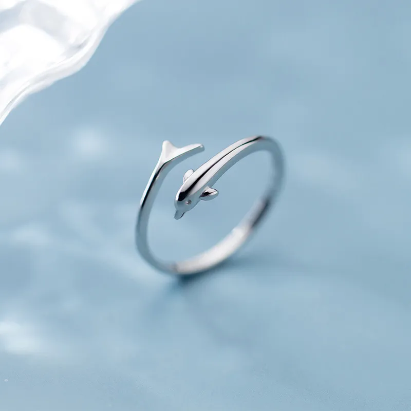 Niche Simple Leaf Butterfly Dolphin Rings