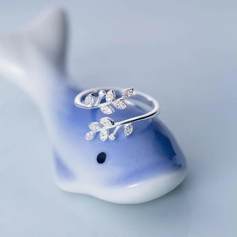Niche Simple Leaf Butterfly Dolphin Rings