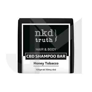 NKD 50mg CBD Speciality Body & Hair Shampoo Bar 100g - Honey Tobacco