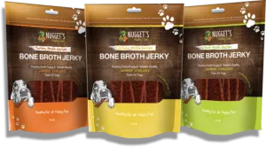 Nuggets Healthy Eats Bone Broth Beef Jerky Dog Treats