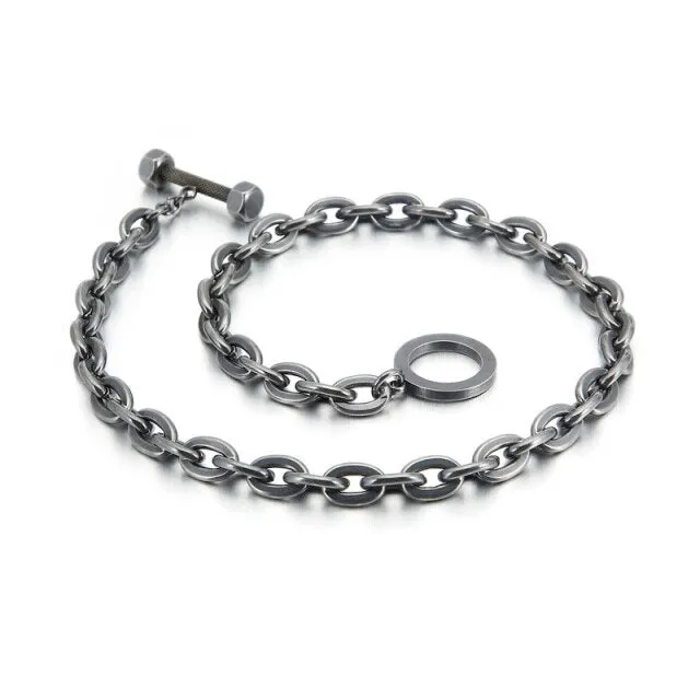 O-link Punk with toggle Choker Necklace
