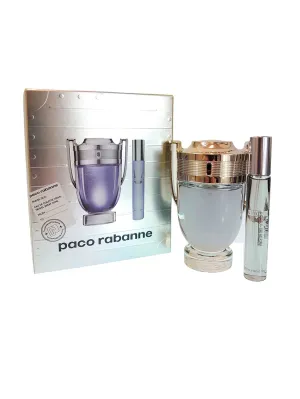 PACO INVICTUS 2 PCS SET FOR MEN: 3.4 EAU DE TOILETTE SPRAY   0.68 OZ EAU DE TOILETTE SPRAY