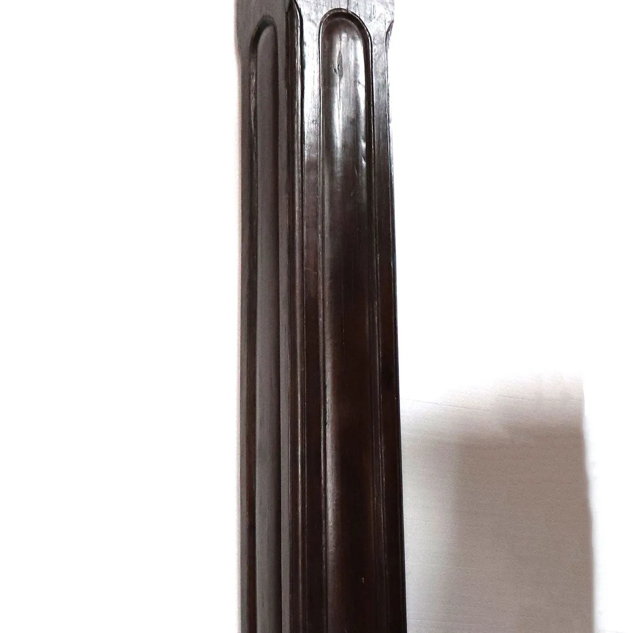 Pair Large Indo-Portuguese Ironwood and Marble Square Architectural Columns