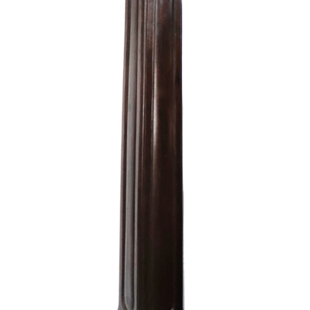Pair Large Indo-Portuguese Ironwood and Marble Square Architectural Columns