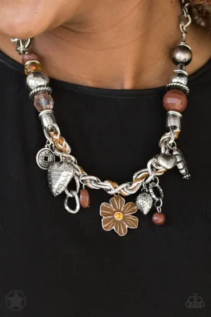 Paparazzi Charmed, I Am Sure Necklace Brown