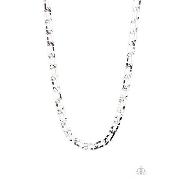 Paparazzi Full-Court Press Silver Necklace