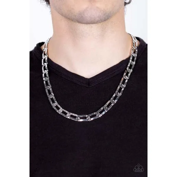 Paparazzi Full-Court Press Silver Necklace