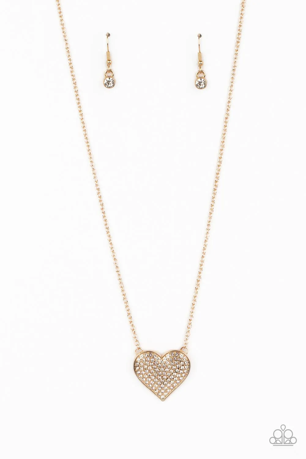 Paparazzi Spellbinding Sweetheart Necklace Gold