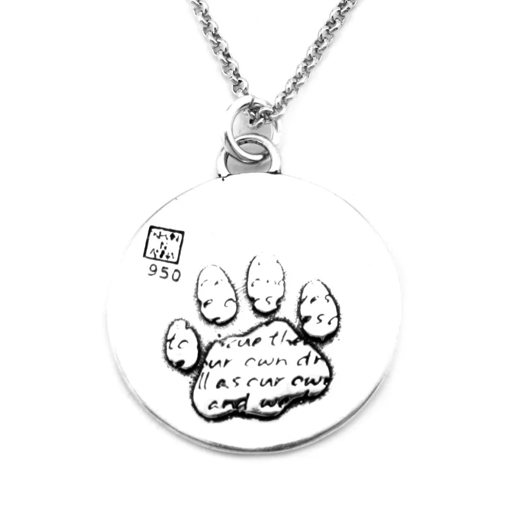 Paw Necklace (Rescue)-D58