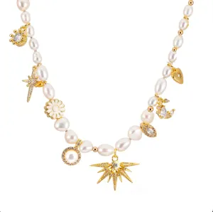 Pearl Charm Necklace