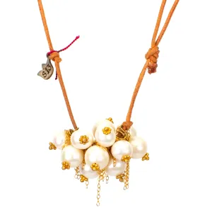 Pearl Cluster Necklace