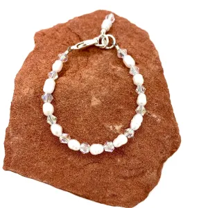 Pearl   Crystals Bracelet