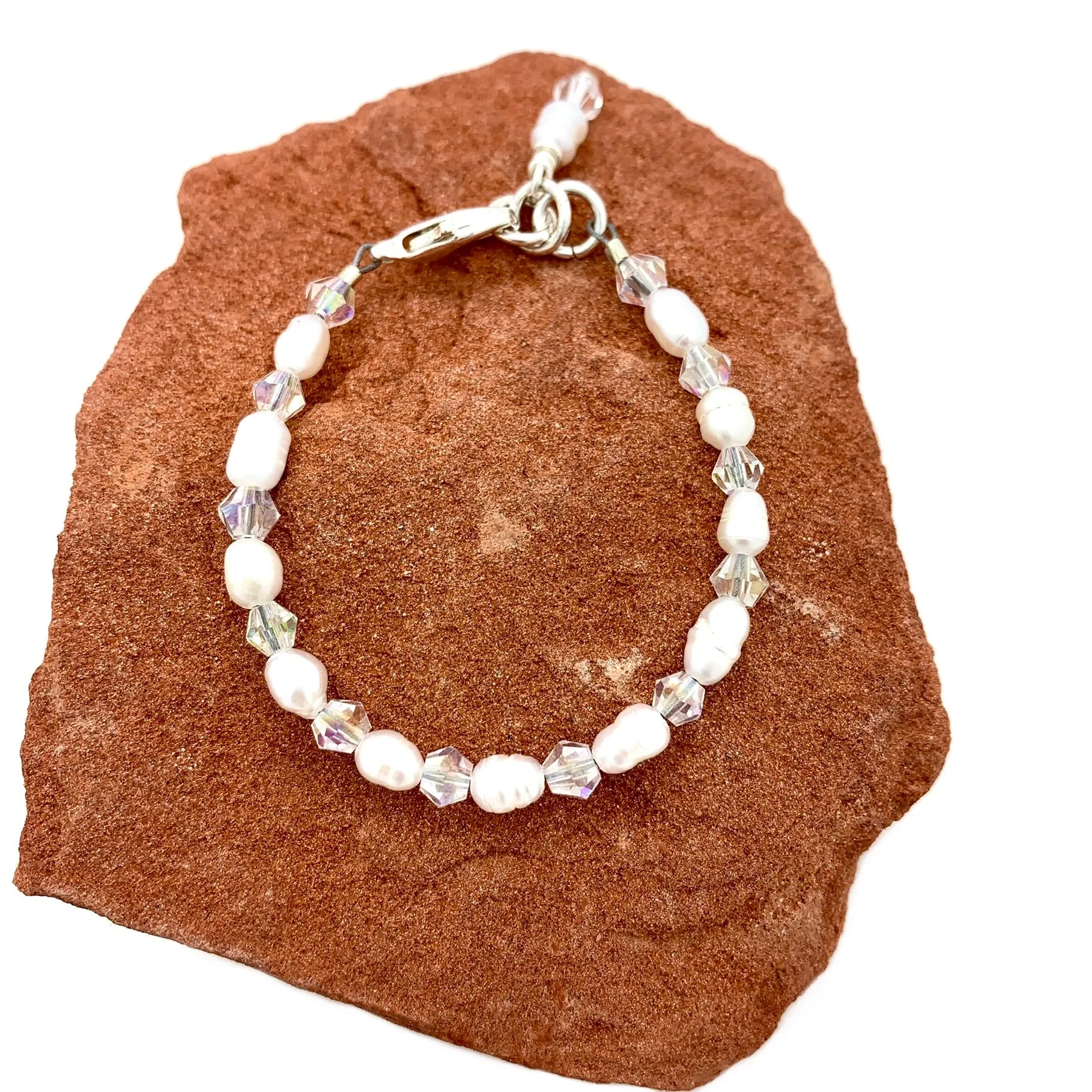 Pearl   Crystals Bracelet
