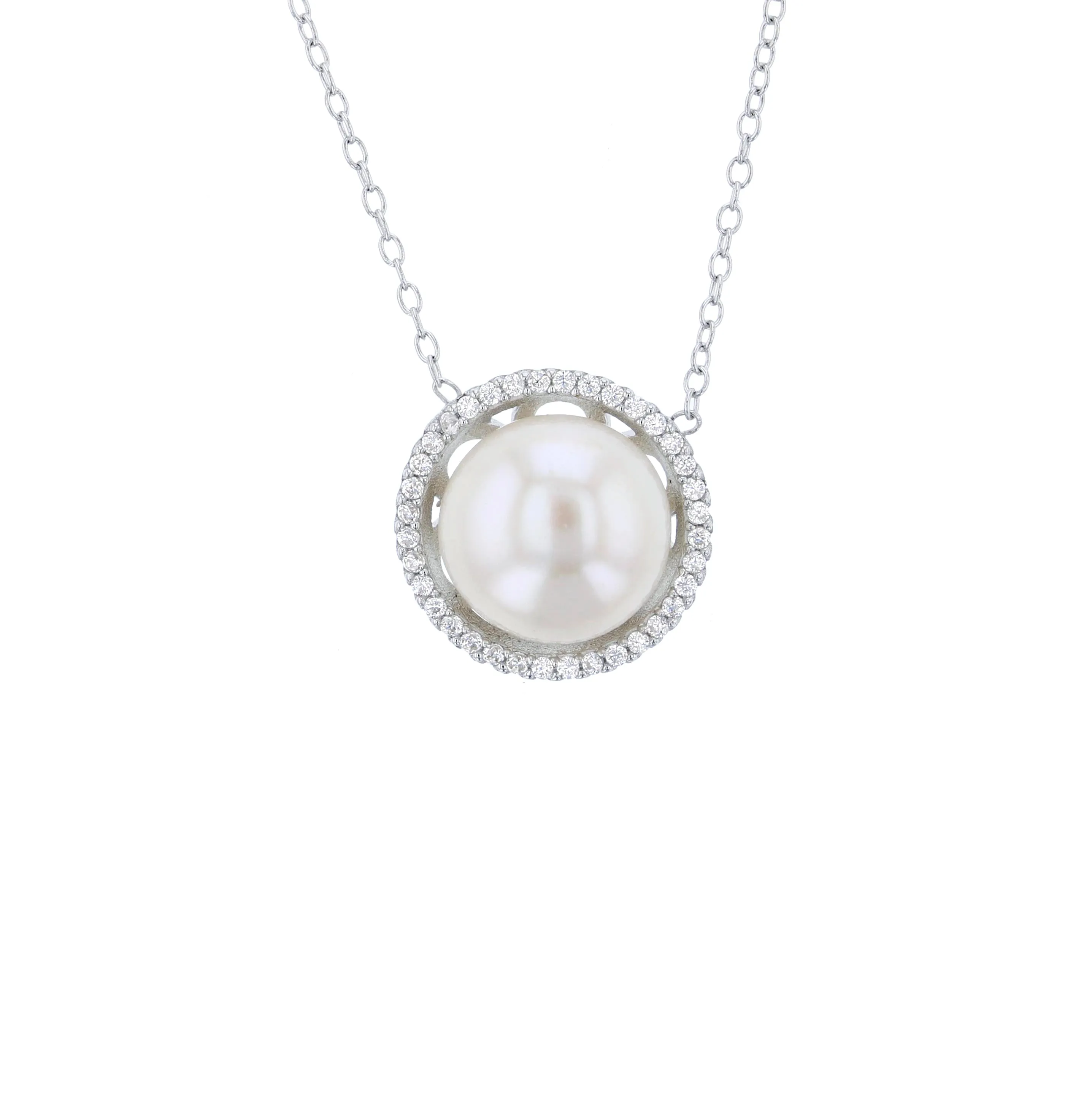 Pearl Necklace (Silver)