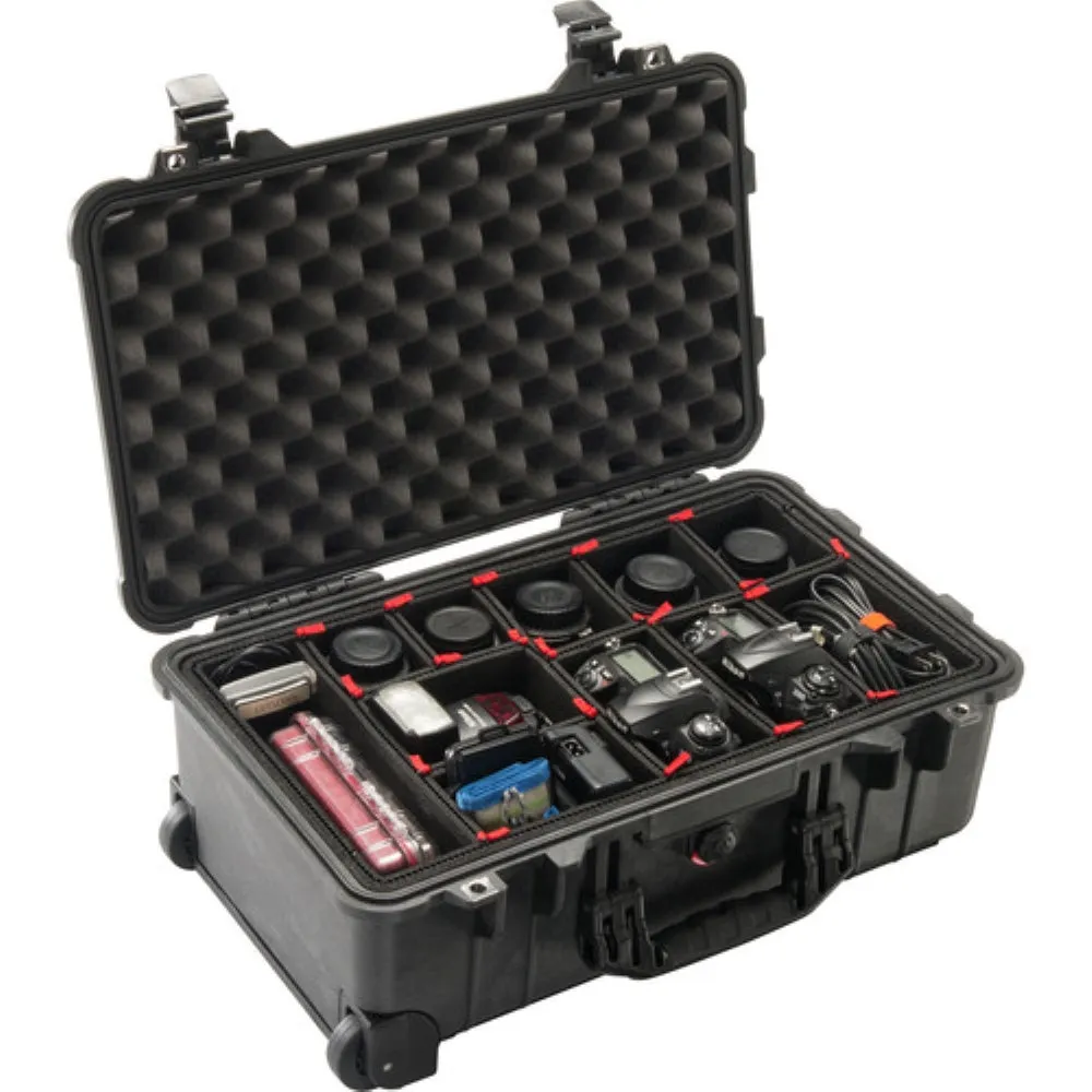 Pelican 1510TP Carry-On Case with TrekPak Divider System | Black