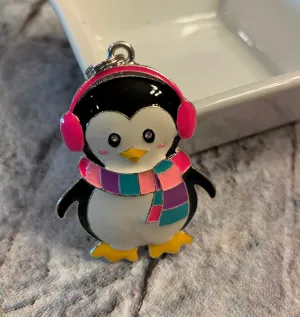 Penguin Enamel Pendant