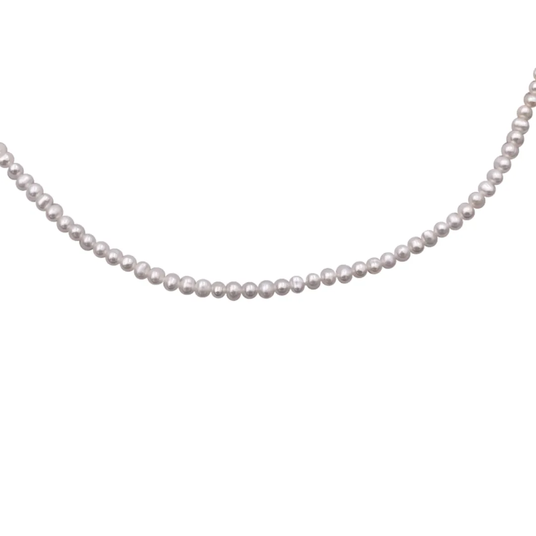 Petite Pearl Silver Lola Choker