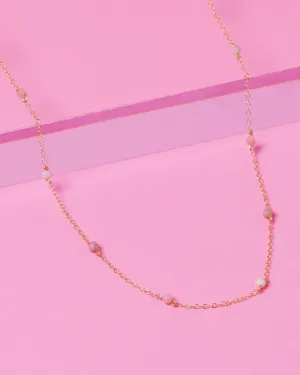 PINK OPAL KATHY 14K GOLD FILLED NECKLACE