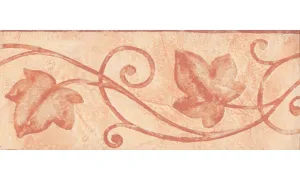 Pink Palm Leaf 94214 Wallpaper Border
