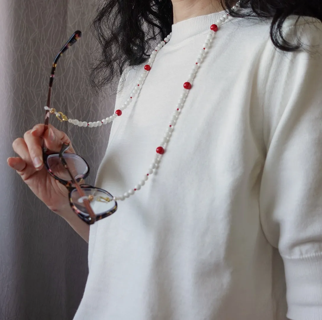 Plum Blossom Multi-style Beaded Necklace with Tassels