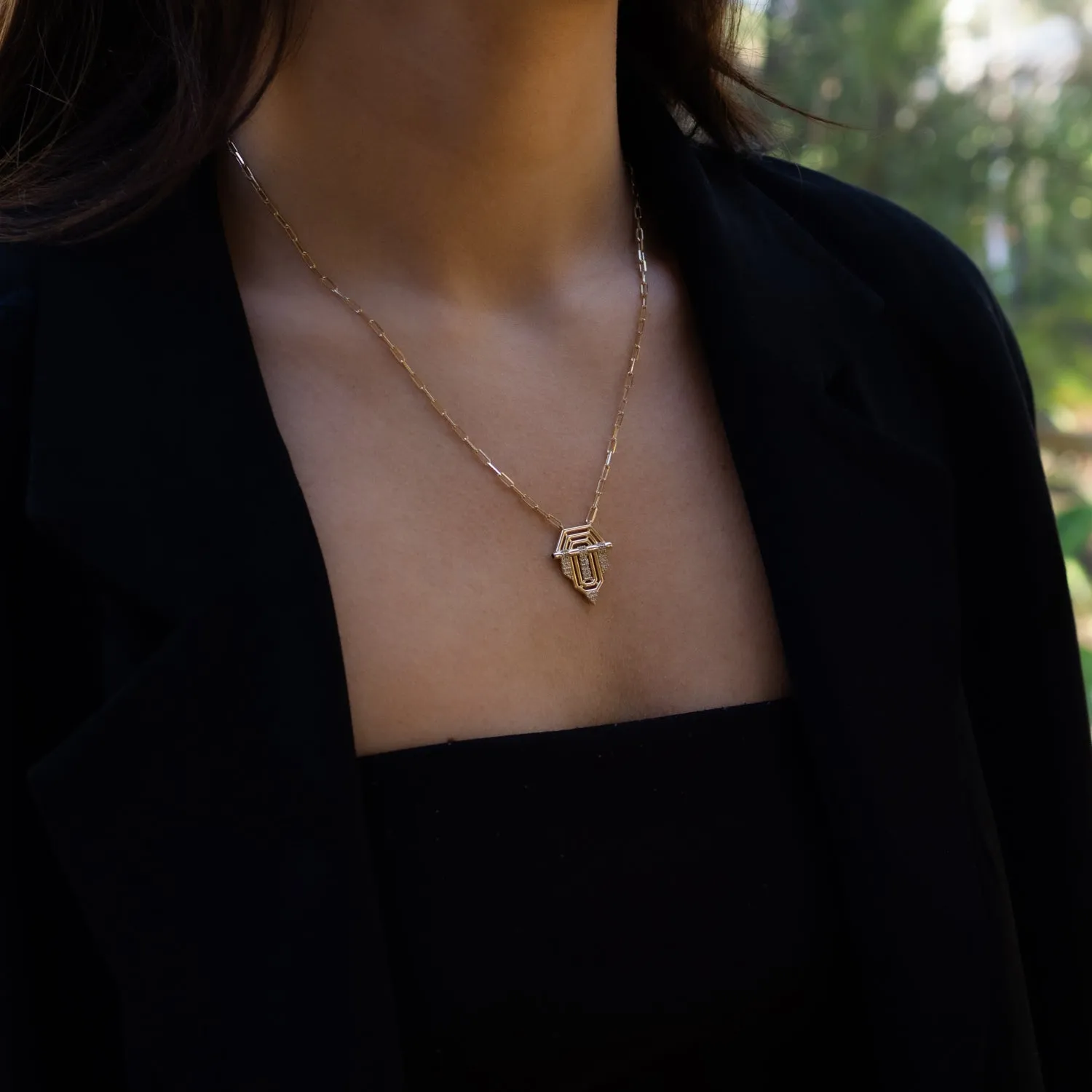 Princess Radiance Gold Medallion Necklace