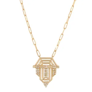 Princess Radiance Gold Medallion Necklace