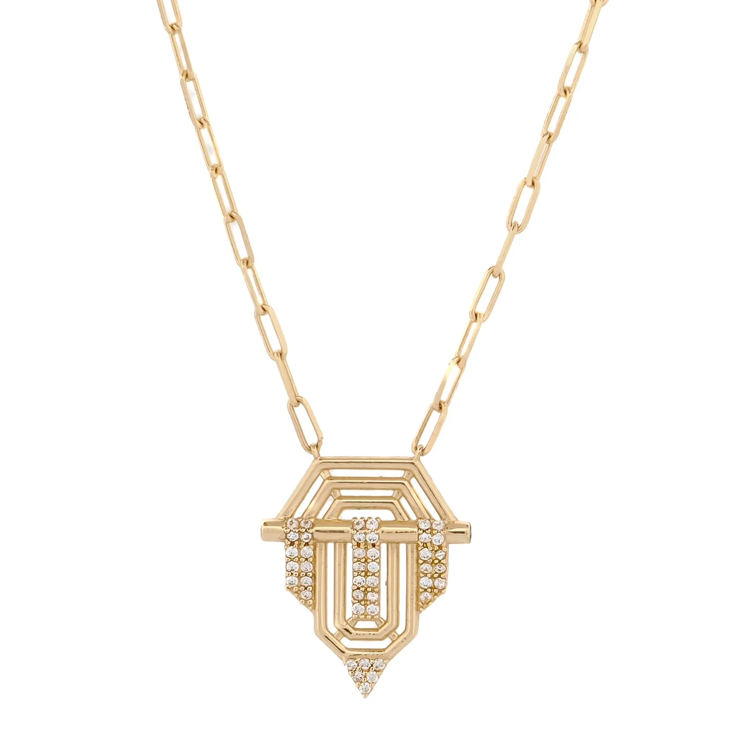 Princess Radiance Gold Medallion Necklace